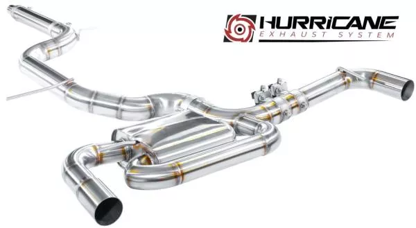 Hurricane Exhaust 3.5" ECE Klappenanlage für Golf 8 GTI 245PS FWD